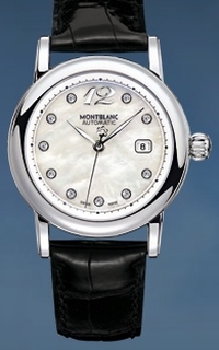 Mont Blanc White Mother of Pearl Dial Watch 36965