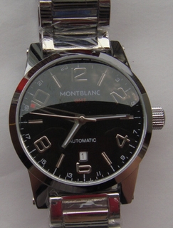 Mont Blanc Black Dial Watch 7540