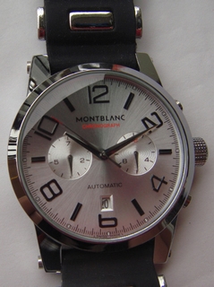 Mont Blanc Silver Dial Mens Watch 7556