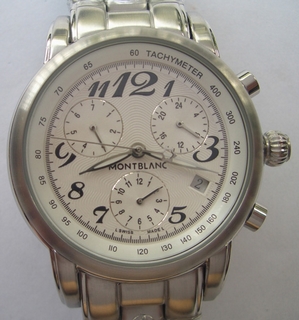 Mont Blanc Ivory Dial Watch 7582