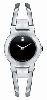 Movado Black Dial Ladies Watch 0604759