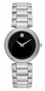 Movado Black Dial Ladies Watch 0605016