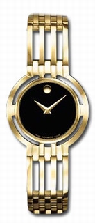 Movado Black Dial Ladies Watch 0605093