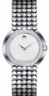 Movado White Mother-of-pearl Dial Ladies Watch 0605374