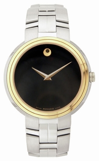 Movado Black Dial Mens Watch 0605593