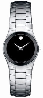 Movado Black Dial Ladies Watch 0605609