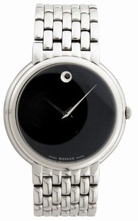 Movado Black Dial Mens Watch 0605613