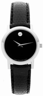 Movado Black Dial Ladies Watch 0605651