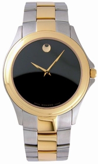 Movado Black Dial Mens Watch 0605758