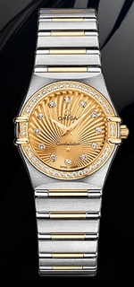 Omega Steel & Gold set with Diamonds Watch 111.25.26.60.58.001