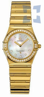 Omega Mother Of Pearl Set With 12 Diamonds Dial Ladies Watch 1154.75