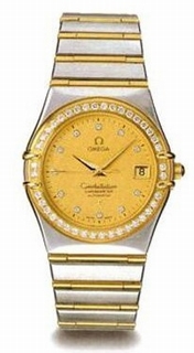 Omega 1207.15.00 Yellow Gold set with Diamonds Watch