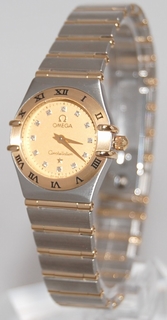 Omega Champagne Diamond Dial Watch 1262.15.00