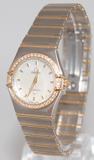 Omega 1277.70.00 Steel & Gold set with Diamonds Watch