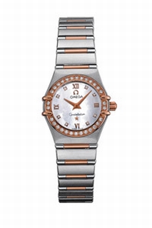 Omega White mother-of-pearl & diamonds Dial Ladies Watch 1360.76.00