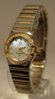 Omega My Choice - Ladies Mini Steel & Gold Watch 1365.75.00