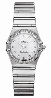 Omega Mother-of-pearl. 12 Top Wesselton diamonds, 0.06ct Dial Ladies Watch 1458.75.00