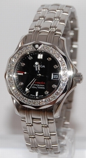 Omega 212.15.28.61.51.001 Steel set with Diamonds Watch