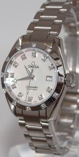 Omega Aqua Terra 150m Ladies Steel set with Diamonds Watch 2564.75.00