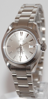 Omega Silver Baton Dial Ladies Watch 2577.30.00