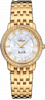 Omega De Ville Prestige Gold set with Diamonds Watch 413.55.27.60.05.001