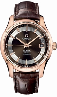 Omega Brown Baton Dial Watch 431.63.41.21.13.001