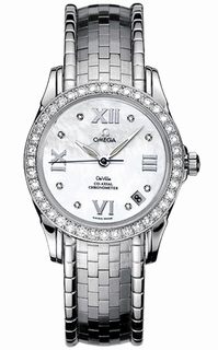 Omega White Dial Ladies Watch 4586.75.00