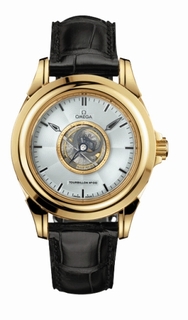 Omega De Ville Tourbillon Gold Watch 5913.30.32