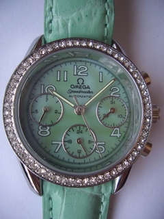 Omega Green mother of pearl Dial Ladies Watch 8069