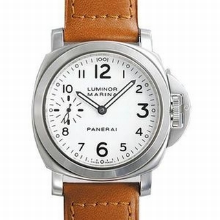 Panerai White Quarter Arabic Dial Watch PAM00113