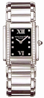 Patek Philippe Black Dial Ladies Watch 4910-10A