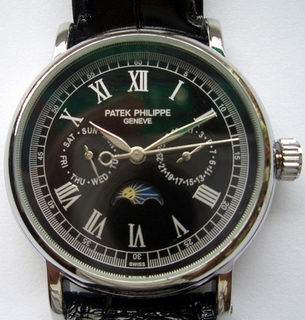 Patek Philippe Black Dial Mens Watch 7852