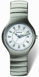 Rado True Platinum Tone Ceramic Watch 115.0675.3.010