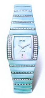 Rado Sintra Blue Ceramic set with Diamonds Watch 152.0666.3.191