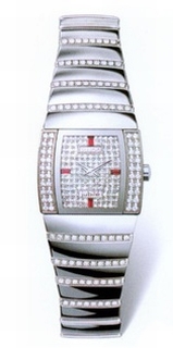 Rado 153.0578.3.096 Platinum Tone Ceramic set with Diamonds Watch