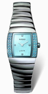 Rado 153.0580.3.091 Platinum Tone Ceramic set with Diamonds Watch