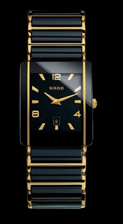 Rado Integral Black Ceramic & Gold Watch 160.0282.3.019