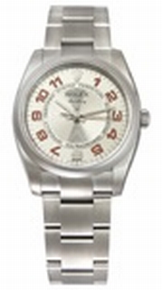 mens rolex air king steel oyster 114200