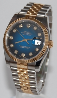 Rolex Blue Diamond Dial Watch 116233