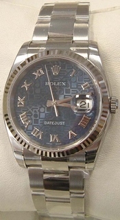 Rolex Steel & White Gold Watch 116234