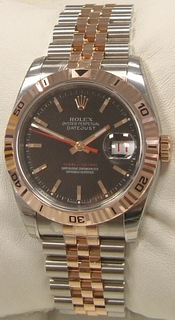 Rolex Black Baton Dial Watch 116261