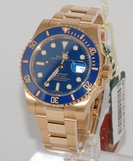 Rolex Blue Ceramic Dial Mens Watch 116618 LB