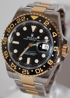 Rolex Black Baton Dial Watch 116713-BSO