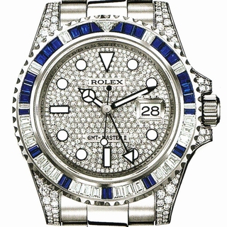 Rolex 116759 SA White Gold set with Diamonds & Sapphires Watch