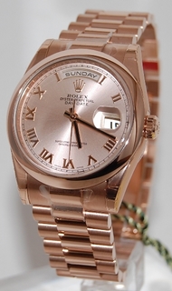 Rolex Day Date Everose Gold Watch 118205 F