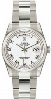 Rolex White Dial Mens Watch 118209