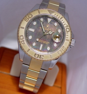 Rolex Black Mother of Pearl Dial mens Watch 16623