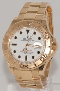 Rolex White Baton Dial Watch 16628