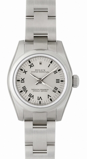 Rolex White Roman Numeral Dial Ladies Watch 176200