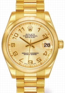 Rolex Datejust (Mid-size) Yellow Gold Watch 178248